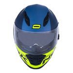 Capacete Norisk Ff302 Soul Manty - Azul Amarelo (Viseira Solar)