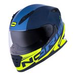 Capacete Norisk Ff302 Soul Manty - Azul Amarelo (Viseira Solar)