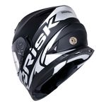 Capacete Norisk Ff302 Soul Manty - Preto Cinza (Viseira Solar)