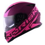 Capacete Norisk Ff302 Soul Manty - Roxo Rosa (Viseira Solar)
