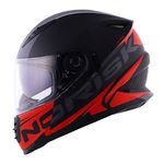 Capacete Norisk Ff302 Soul Manty - Preto Vermelho (Viseira Solar)