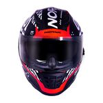 Capacete Norisk Ff302 Soul Tokyo - Preto Branco Vermelho (Viseira Solar)