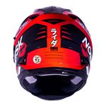 Capacete Norisk Ff302 Soul Tokyo - Preto Branco Vermelho (Viseira Solar)