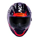 Capacete Norisk Ff302 Soul Tokyo - Preto Branco Vermelho (Viseira Solar)