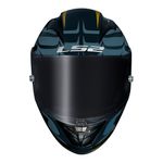 Capacete LS2 FF323 Arrow R Flames - Azul Dourado