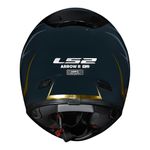 Capacete LS2 FF323 Arrow R Flames - Azul Dourado