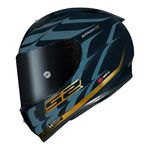 Capacete LS2 FF323 Arrow R Flames - Azul Dourado