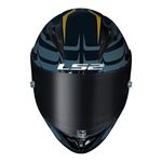 Capacete LS2 FF323 Arrow R Flames - Azul Dourado