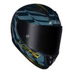 Capacete LS2 FF323 Arrow R Flames - Azul Dourado