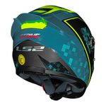 Capacete LS2 FF358 S Striker - Azul Amarelo