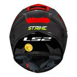 Capacete LS2 FF358 S Striker - Titanium Vermelho Preto