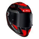 Capacete LS2 FF358 S Striker - Titanium Vermelho Preto
