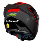 Capacete LS2 FF358 S Striker - Titanium Vermelho Preto