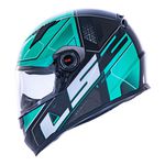 Capacete LS2 FF358 Ultra - Preto Verde