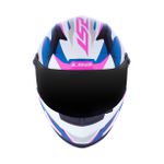 Capacete LS2 FF358 Draze - Branco Rosa Azul