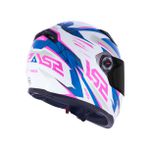 Capacete LS2 FF358 Draze - Branco Rosa Azul