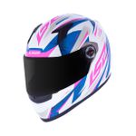Capacete LS2 FF358 Draze - Branco Rosa Azul