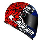 Capacete LS2 FF358 Memphis - Laranja Azul Branco