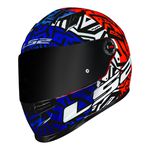 Capacete LS2 FF358 Memphis - Laranja Azul Branco