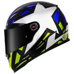 Capacete LS2 FF358 Starwar - Azul Amarelo