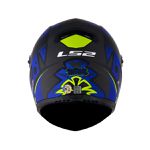 Capacete LS2 FF358 Tribal - Azul Amarelo Fosco