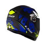 Capacete LS2 FF358 Tribal - Azul Amarelo Fosco