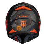 Capacete LS2 FF358 Tank - Preto Fosco Laranja