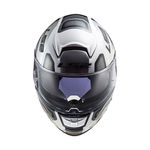 Capacete LS2 FF397 Vector Automat - Branco Titaniun