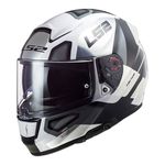 Capacete LS2 FF397 Vector Automat - Branco Titaniun