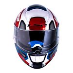 Capacete LS2 FF397 Vector Automat - Branco Vermelho