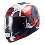 Capacete LS2 FF397 Vector Automat - Branco Vermelho