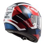 Capacete LS2 FF397 Vector Automat - Branco Vermelho