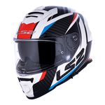 Capacete LS2 FF800 Storm Racer - Azul Vermelho Branco