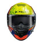 Capacete LS2 FF800 Storm Salvador Replica - Amarelo Azul Laranja