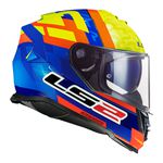 Capacete LS2 FF800 Storm Salvador Replica - Amarelo Azul Laranja