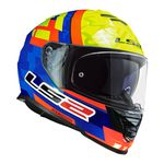 Capacete LS2 FF800 Storm Salvador Replica - Amarelo Azul Laranja
