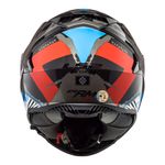 Capacete LS2 FF800 Storm Sprinter - Preto Vermelho Titanium Azul