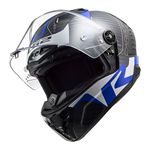 Capacete LS2 FF805 Thunder C Racing 1 - Azul Branco