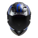 Capacete LS2 FF805 Thunder C Racing 1 - Azul Branco