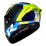 Capacete LS2 FF805 Thunder C Racing 1 - Azul/Amarelo