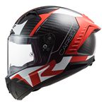 Capacete LS2 FF805 Thunder C Racing 1 - Vermelho Branco