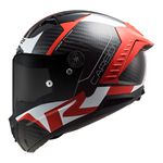 Capacete LS2 FF805 Thunder C Racing 1 - Vermelho Branco