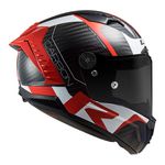 Capacete LS2 FF805 Thunder C Racing 1 - Vermelho Branco