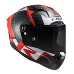 Capacete LS2 FF805 Thunder C Racing 1 - Vermelho Branco