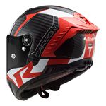 Capacete LS2 FF805 Thunder C Racing 1 - Vermelho Branco