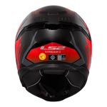 Capacete LS2 FF808 Stream 2 Fury - Preto Vermelho