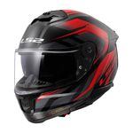 Capacete LS2 FF808 Stream 2 Fury - Preto Vermelho