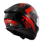 Capacete LS2 FF808 Stream 2 Fury - Preto Vermelho