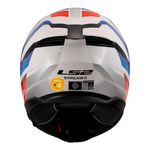 Capacete LS2 FF808 Stream 2 Vintage - Branco Azul Vermelho