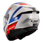 Capacete LS2 FF808 Stream 2 Vintage - Branco Azul Vermelho